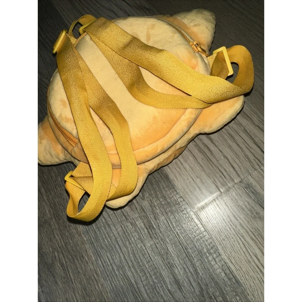 Disney Wish Star Kids Plush‎ Mini Backpack Bag Yellow Gold 12
